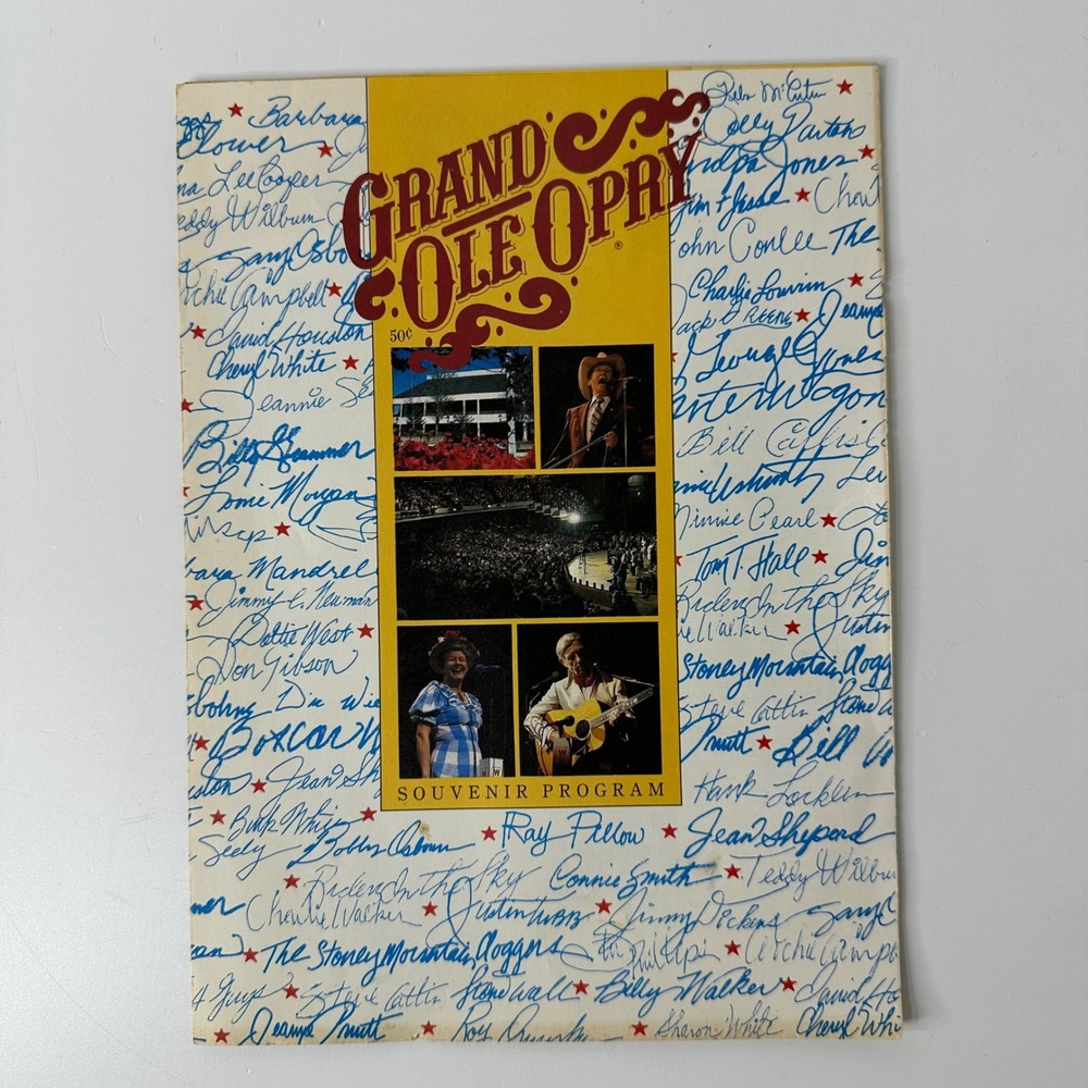 Vtg 1986 Grand Ole‎ Opry Souvenir Program August 1-3 Nashville TN Minnie Pearl